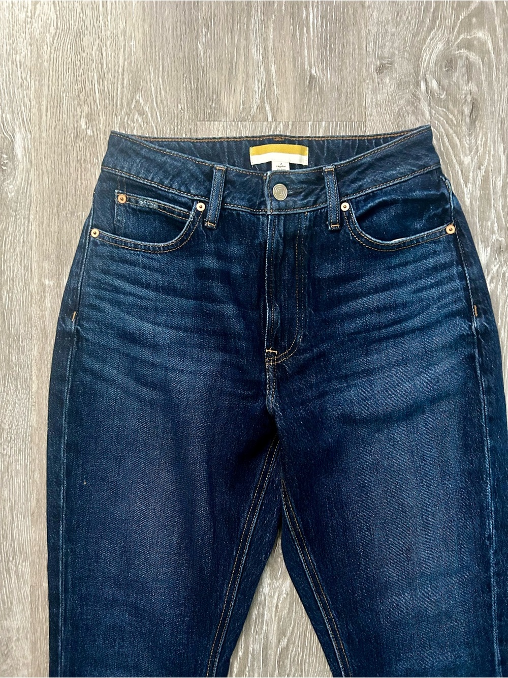 90’s Curvy Flare Denim Dark Blue Jeans by Maurices Size 2 - Picture 3 of 6